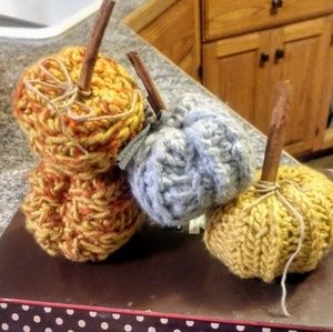 Handmade crochet farmhouse crochet pumpkin patch